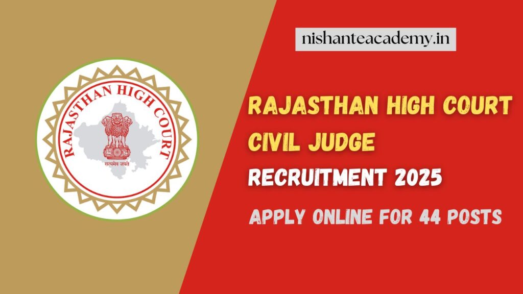 Rajasthan High Court Civil Judge Recruitment 2025